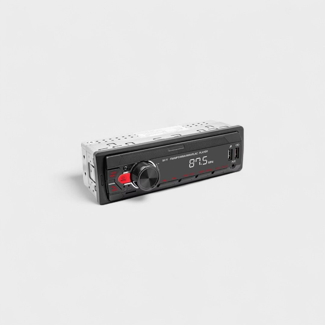 Autorrádio 1 DIN SWM M11 Com Bluetooth v5.0 | Ecrã LED de 7 Cores | Rádio FM | USB + AUX