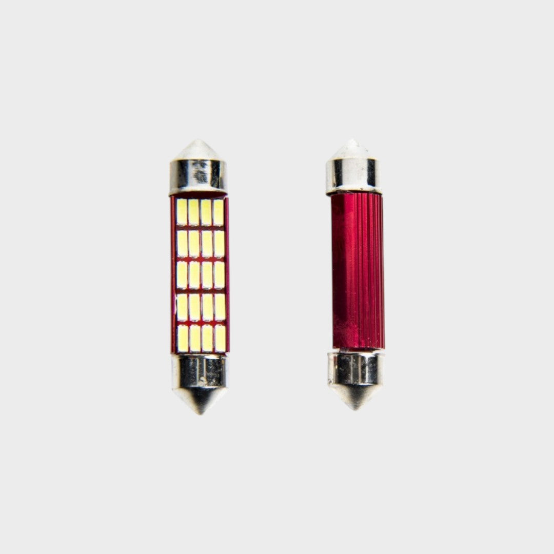 Lâmpada LED EPL207 C10W 41 mm | 20 LEDs SMD 4014 | 6000K Branco Frio | Com Canbus