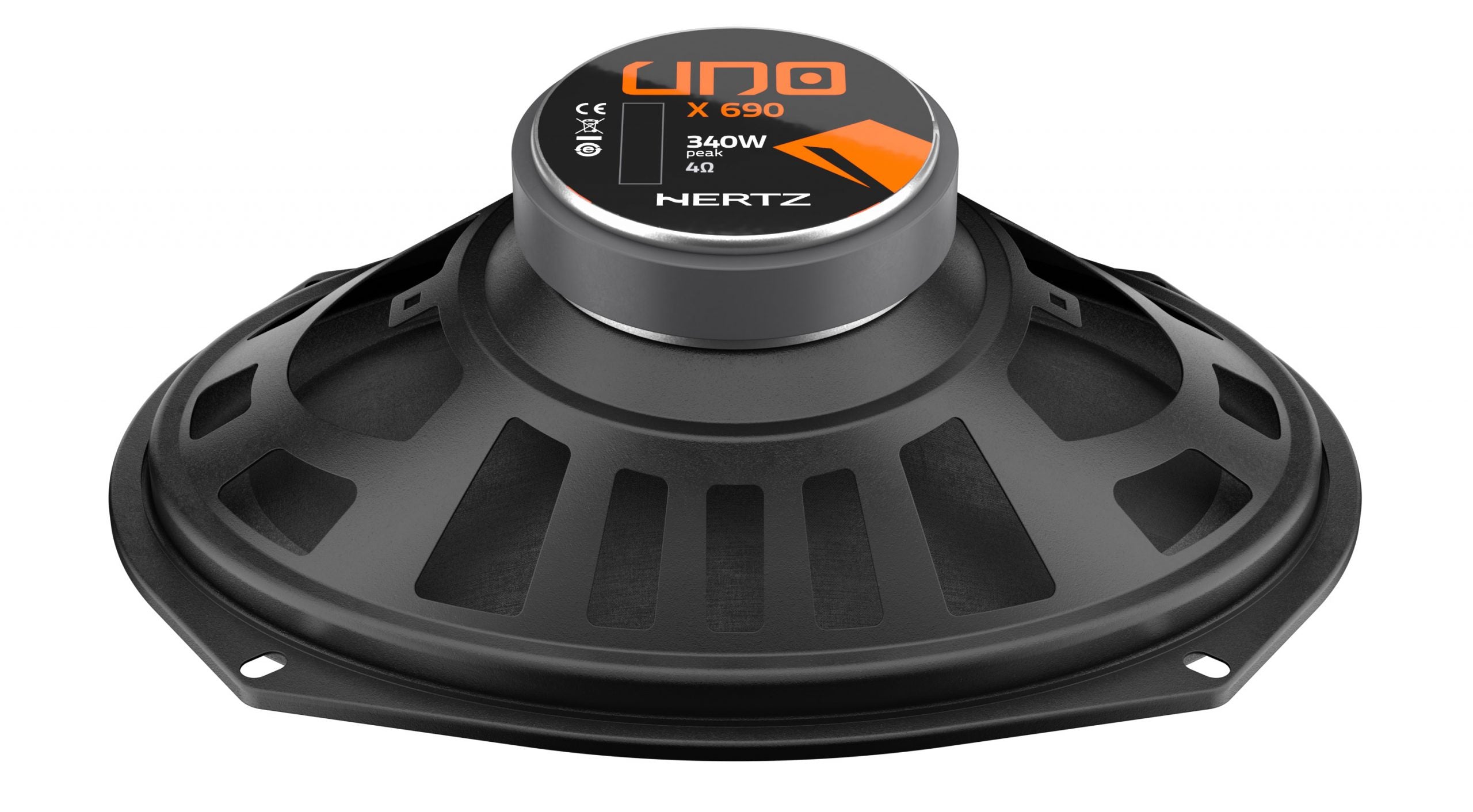 Colunas auto Hertz X 690 Coaxiais 4 Vias 340W (6x9")