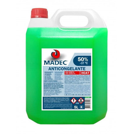 Anticongelante Madec 50% -37ºC 5L Verde – Uso Direto