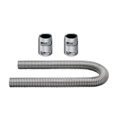 36in. Flexible Radiator Hose Kit, Chrome