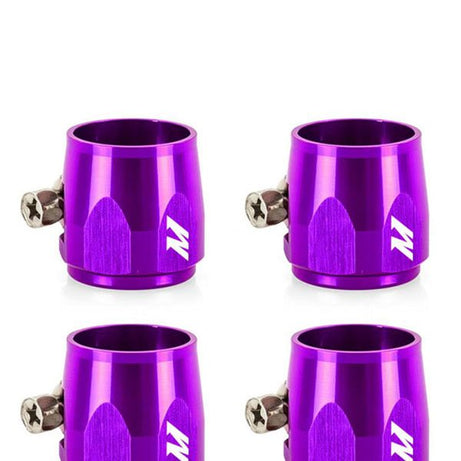 Aluminum -4AN Hex Finishers, Purple