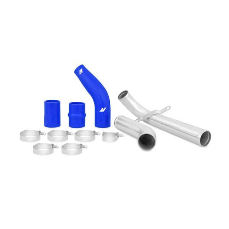 Mitsubishi Lancer Evolution X Upper Intercooler Pipe Kit, 2008-2015, Blue Hoses