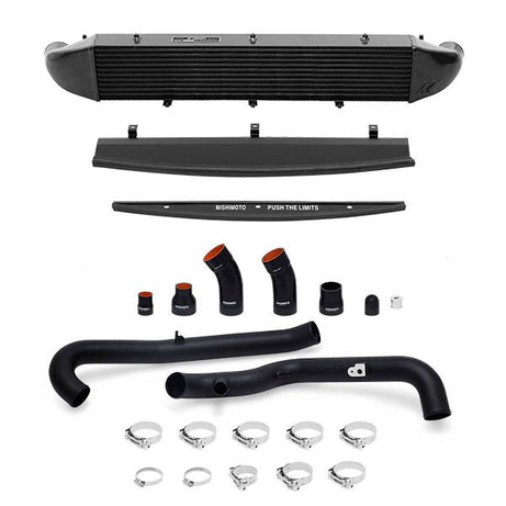 Kit de intercooler Ford Fiesta ST, 2014-2019, negro con tubos negros arrugados