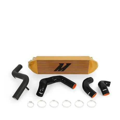 Ford Focus ST Intercooler Kit, 2013-2018, Gold w/ Wrinkle Black Pipes