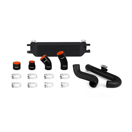 Kit de intercooler Ford Mustang EcoBoost, 2015+, negro con tubos negros arrugados