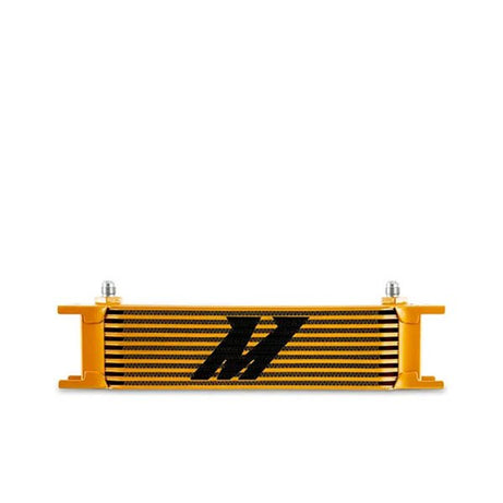 Universal -6AN 10 Row Oil Cooler, Gold