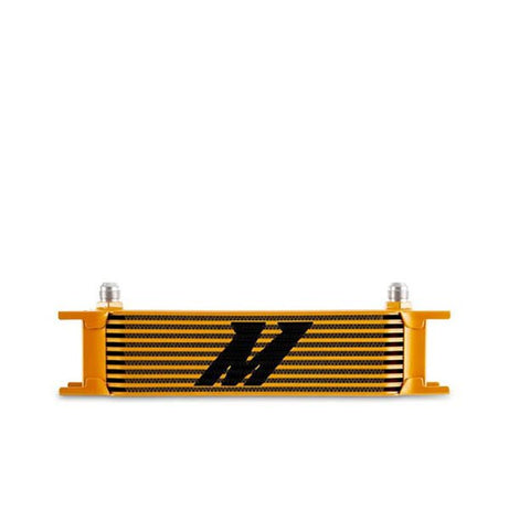 Universal -8AN 10 Row Oil Cooler, Gold