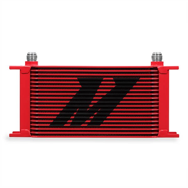 Universal 19-Row Oil Cooler, Red