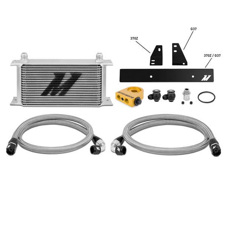 Nissan 370Z Thermostatic Oil Cooler Kit, 2009+, Silver