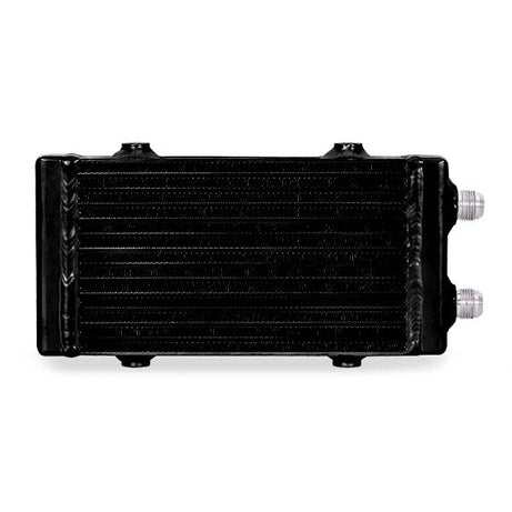 Universal Dual Pass Bar &amp; Plate Oil Cooler, Small, Black