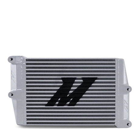 Heavy-Duty Oil Cooler, 10", Opposite-Side Outlets, Silver