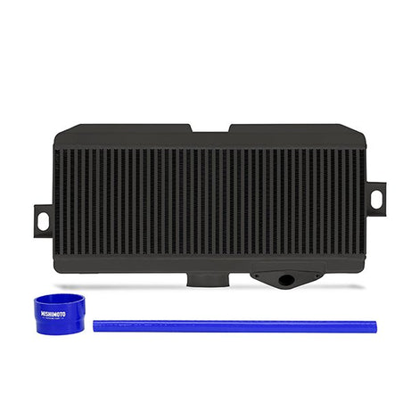 Kit de intercooler de montaje superior Subaru WRX STI, 2008+, negro con mangueras azules