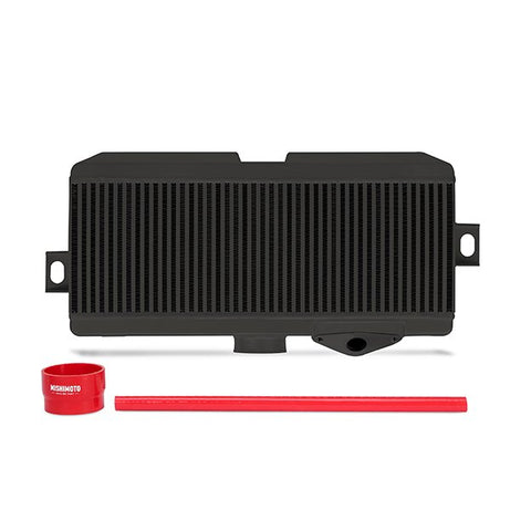 Subaru WRX STI Top Mount Intercooler Kit, 2008+, Black w/ Red Hoses