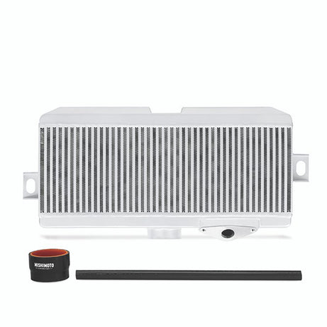 Subaru WRX STI Kit de intercooler de montaje superior, 2008+, plateado con mangueras negras