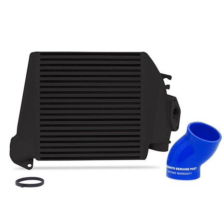 Subaru WRX Kit de intercooler de montaje superior, 2008-2014, negro con manguera azul