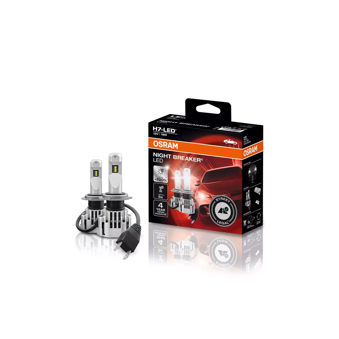 Lâmpada LED OSRAM NIGHT BREAKER H7-LED - Legal para Estradas