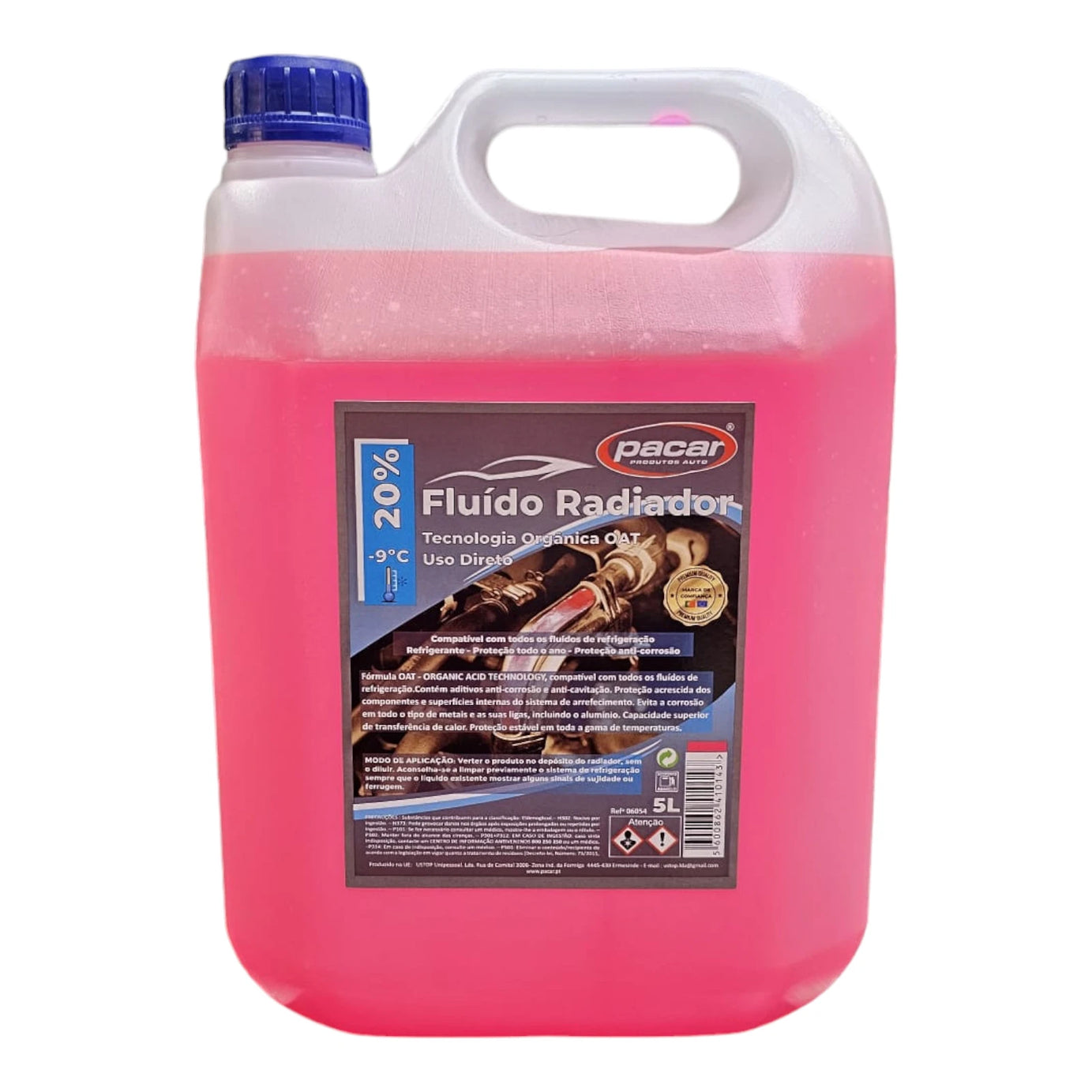 PACAR Anticongelante 20% Mineral -10°C 5L – Rosa