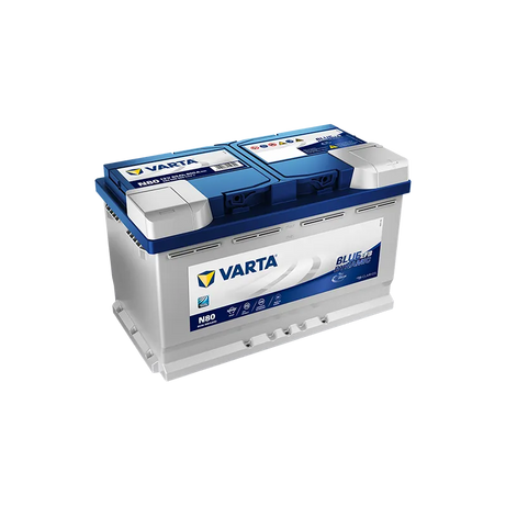 Batterie VARTA BLUE DYNAMIC EFB 12V 80AH 800AF 315X175X190 +D N80