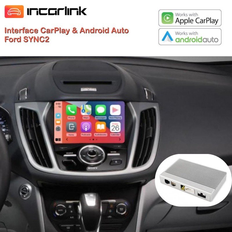 CarPlay Android Auto Camara Ford SYNC2 C-Max Focus Galaxy Kuga Mondeo Mustang S-Max Transit