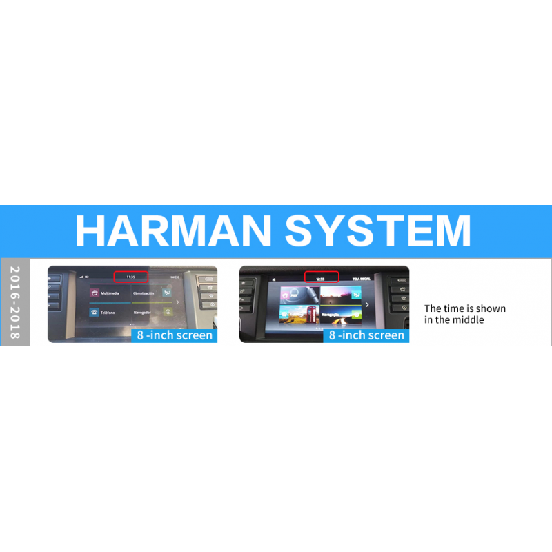 CarPlay Android Auto Camara Range Rover InControl 8" Harman Evoque Sort Discovery