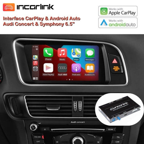 CarPlay Android Auto Mirrorlink Caméra Audi A4 A5 Q5 Concert Symphony