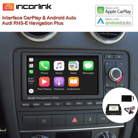 Caméra USB CarPlay Android Auto Audi RNS-E A3 A4 TT R8