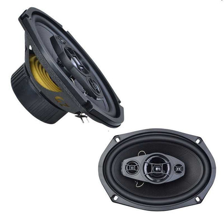 Colunas GROUND ZERO IRIDIUM coaxiais de 3 vias 180 Watts (6" x 9")