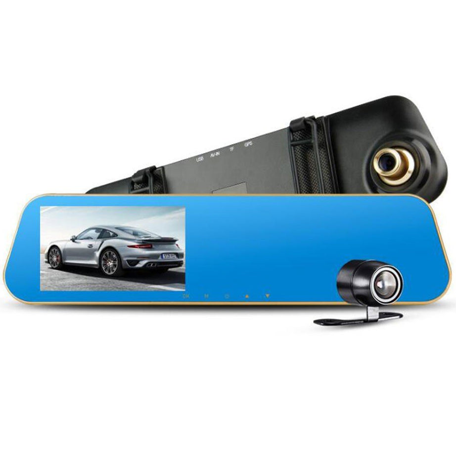 Espelho Retrovisor 4.3 TFT LCD DVR para Automovel com Camara Traseira