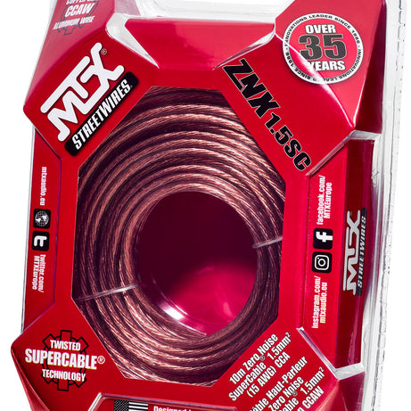 MTX Speaker Cable ZNX1.5SC SuperCable® 2x1.5mm² (10 meters)