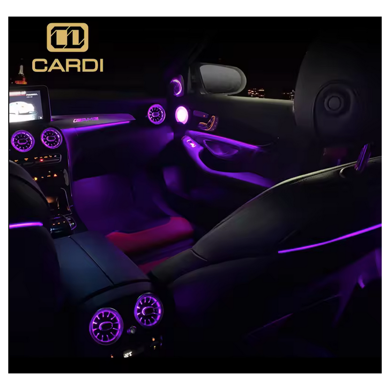 Iluminação Ambiente para Mercedes Classe C & GLC 64 Cores | Controlo por App | Bluetooth | LED RGBW