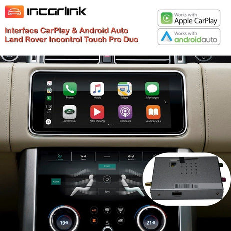 Interface CarPlay Android Auto Camara Range Rover InControl Touch Pro Duo 10"