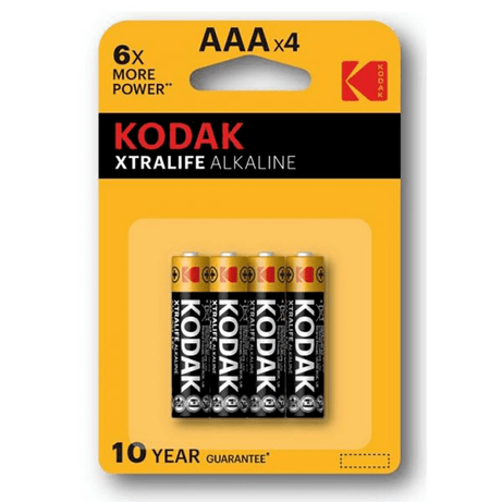 Pilhas Kodak XTRALIFE alkaline AAA battery (4 pack)