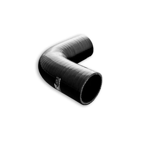 Coude en silicone 90º 63 mm noir