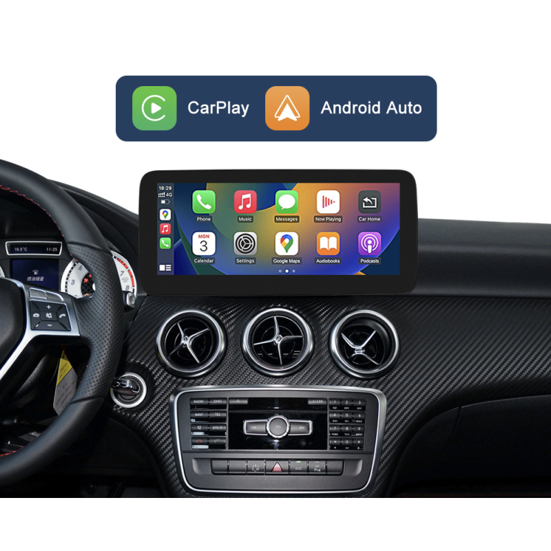 Ecrã 10.25” CarPlay & Android Auto para Mercedes NTG4.5