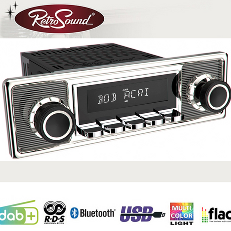 Radio Retrosound "Motor-2DAB" Design "Becker" RDS USB Bluetooth