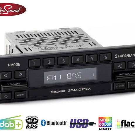 Radio Retrosound "Motor-2DAB" Design "Grand Prix" RDS USB Bluetooth