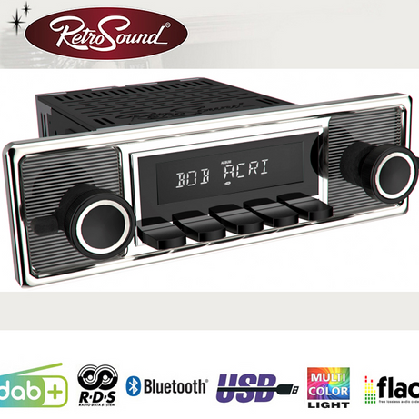 Radio Retrosound "Motor-2DAB" Design "Mexico" RDS USB Bluetooth