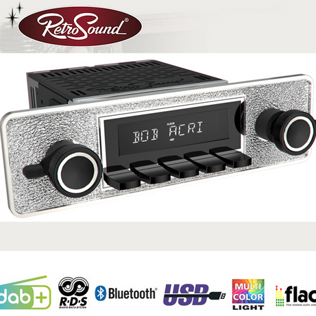 Radio Retrosound "Motor-2DAB" Design "Pagode" RDS USB Bluetooth