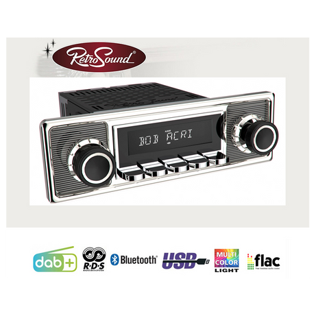 Radio Retrosound "Motor-6DAB" Design "Becker" RDS USB Bluetooth