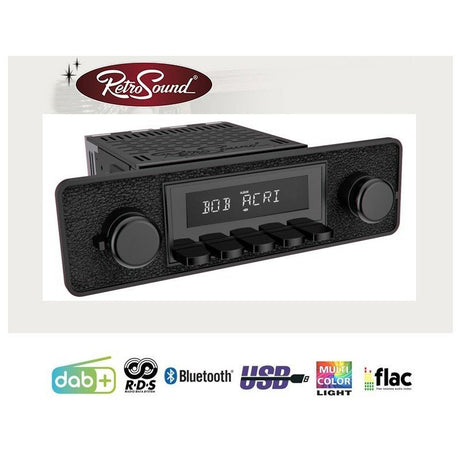 Radio Retrosound "Motor-6DAB" Design "Black" RDS USB Bluetooth