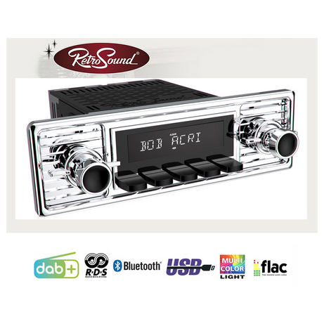 Radio Retrosound "Motor-6DAB" Design "Gullwing" RDS USB Bluetooth