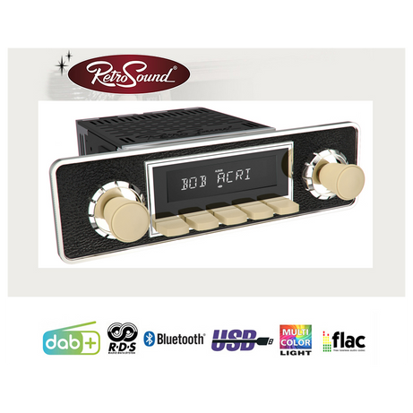 Radio Retrosound "Motor-6DAB" Design "Ivory" RDS USB Bluetooth