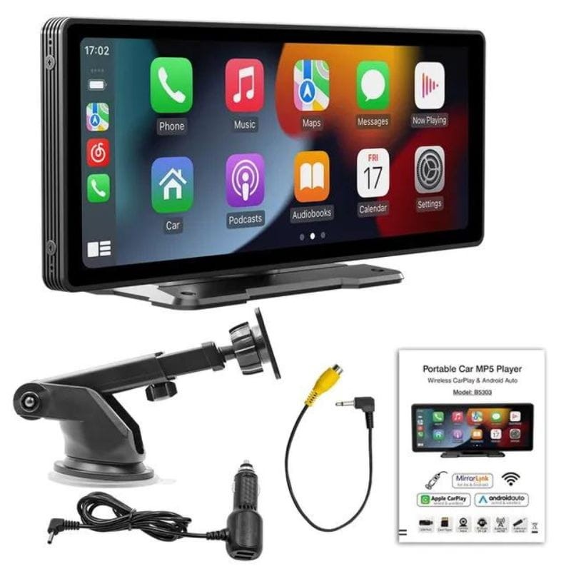 Ecrã tátil Carplay e Android Auto portatíl 10.36" PRO BK-CPAA-02