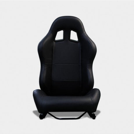 BKAUTOPARTS N340 sports seat in black leather for co-pilot side