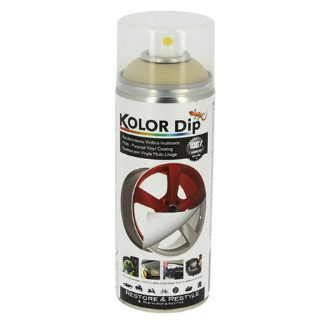 Pintura en spray para revestimiento vinílico Kolor Dip 400ml - Oro perla