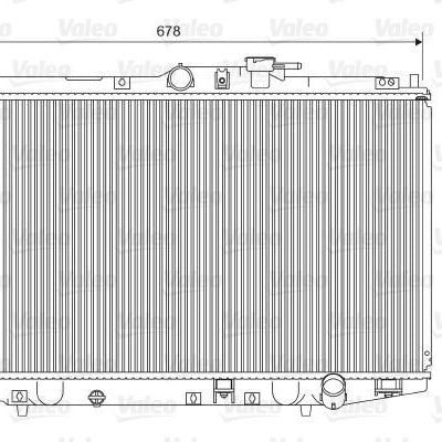 VALEO 734716 Radiador arrefecimento do motor para HONDA ACCORD